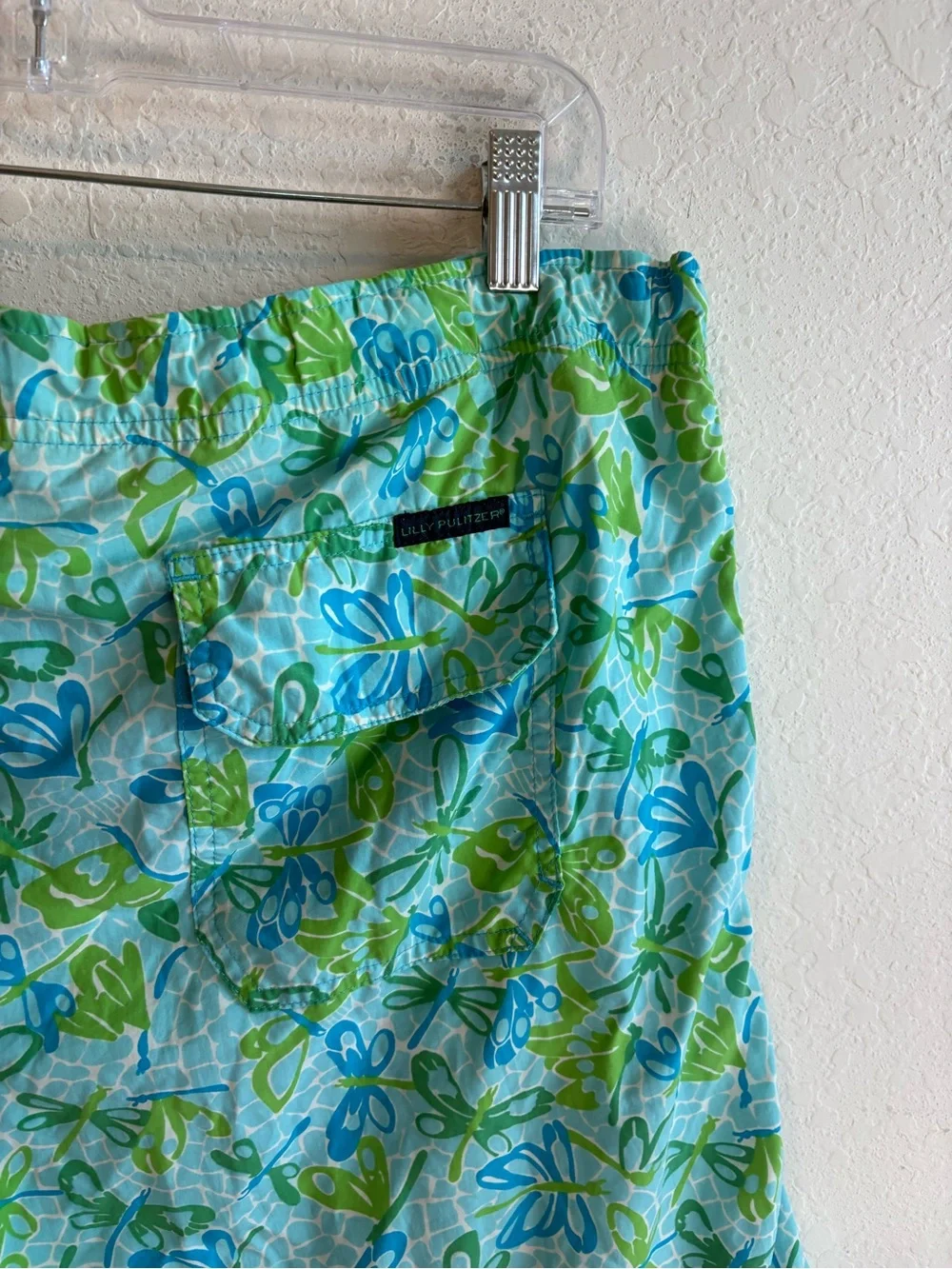 Lilly Pulitzer Men’s Swim Trunks Blue Green Size Large
